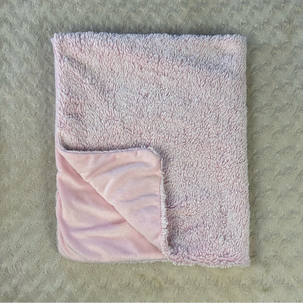 Animal Adventure Pink Baby Blanket Lovey Security Fuzzy Top 2017